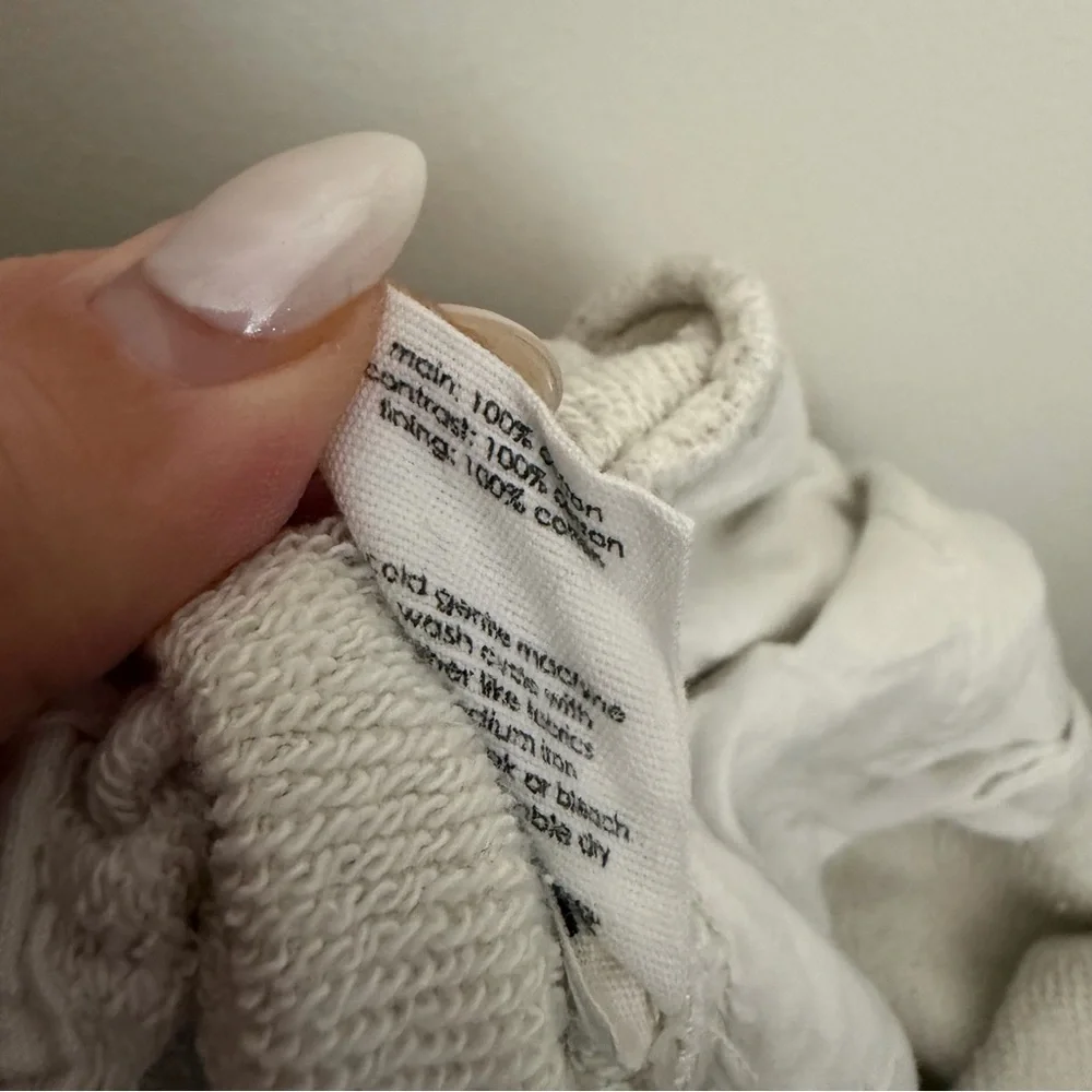 Bassike Marble Print Sweatpants Beige M - Picture 6 of 6